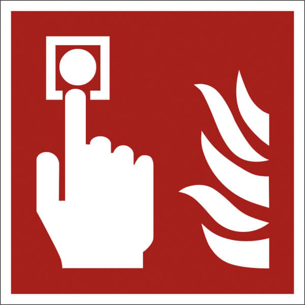Brandschutzschild Brandmelder langnachleuchtend DIN 7010 ASR A1.3