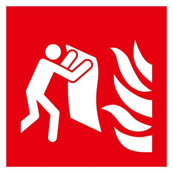 Brandschutzschild Löschdecke langnachleuchtend DIN 7010 ASR A1.3