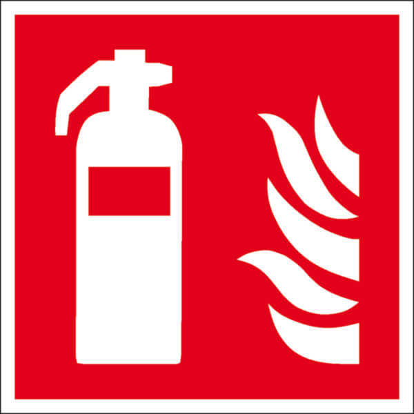 Brandschutzschild Feuerlöscher langnachleuchtend DIN 7010 ASR A1.3
