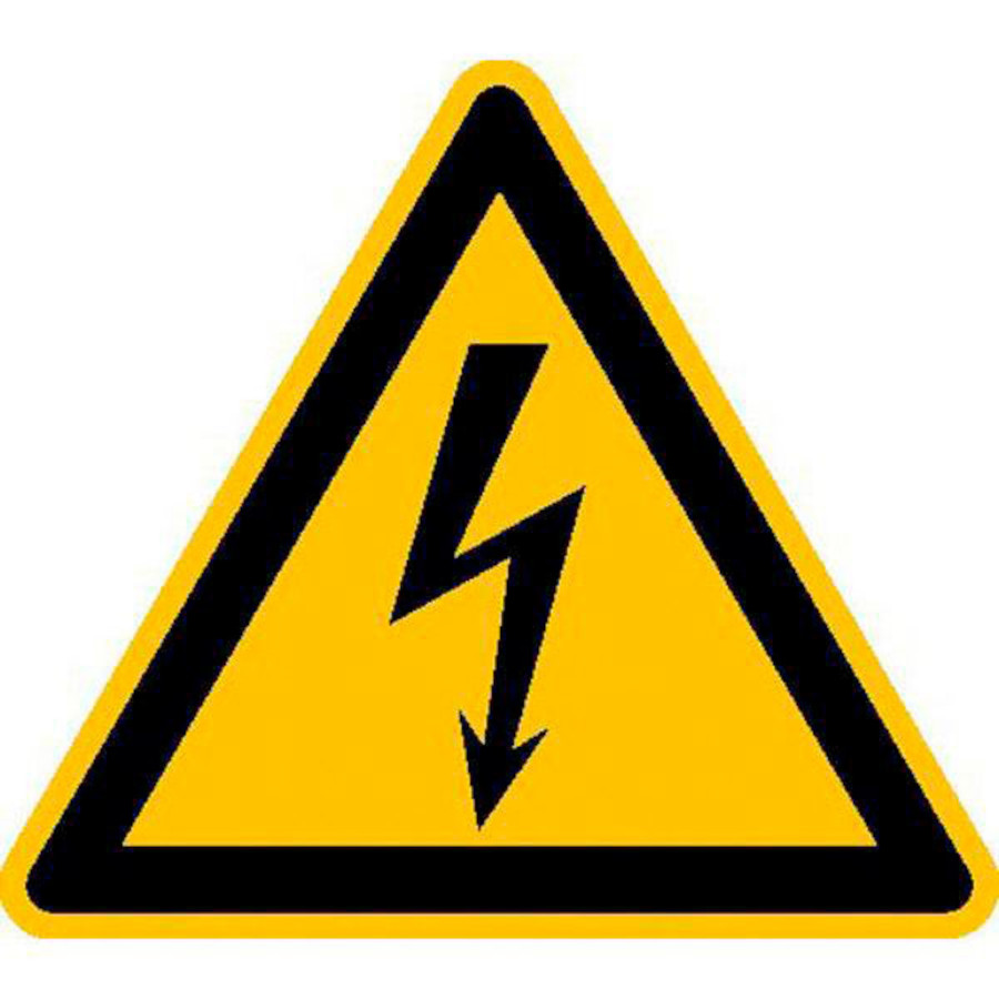 Warnschild Warnung vor elekrischer Spannung nach ASR 3.1 W012