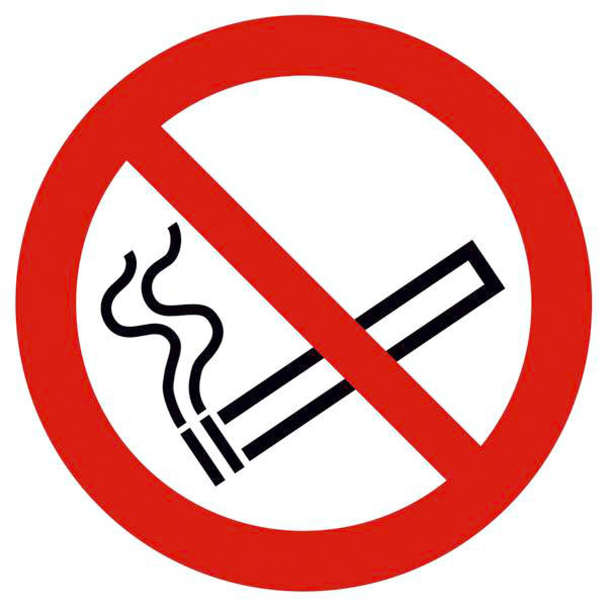"Rauchen Verboten " Verbotsschild nach ASR 1.3 P002