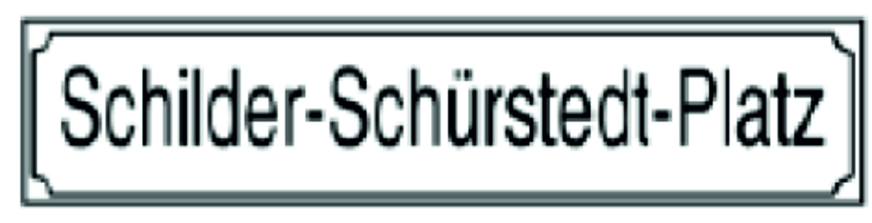 Text wählbar - Straßenschild aus geprägtem 0,8mm Aluminium