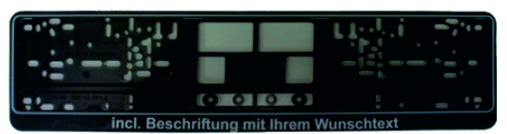 Text wählbar - Nummernschildverstärker im Autoschilderformat 520 x 110 mm  